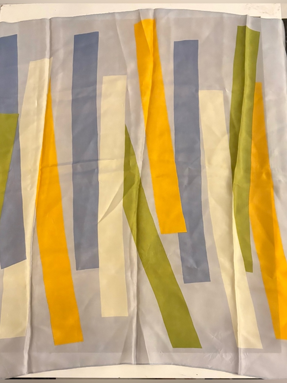 Vintage Modern Geometric Silk Scarf by Paoli